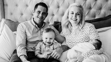 The Ward family with new-born Brooks