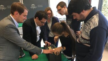 Spinner fellows and supervisors apply spinal fixations to cervical and lumbar spines under the guidance of Aesculap staff and spine surgeons.