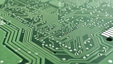 Close up of motherboard