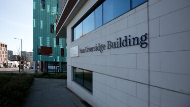 Close crop of Pam Liversidge Building
