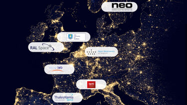 Map of Europe with SWIRup participant logos
