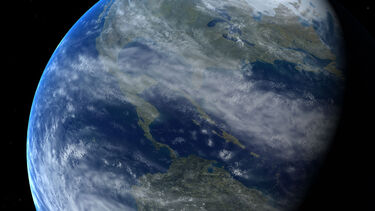 Planet Earth view from space