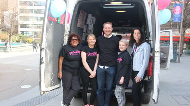The SWWOP team out in Sheffield