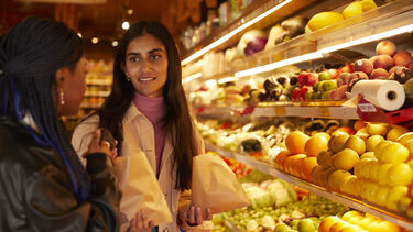 Sheffield students shopping for healthy groceries in Crookes