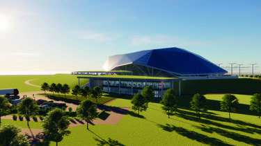 Artist's impression of the Rolls-Royce SMR plant