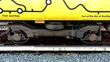 Wheels, bogie and suspension, suburban emu