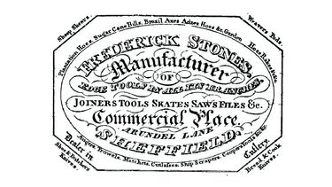 An advertisement for manufacturers Frederick Stones.