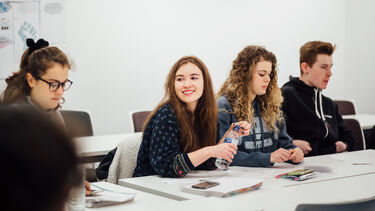 History students in a classroom 