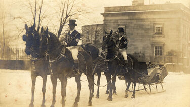 Duke of Devonshire’s Horse-drawn Sleigh at the beginning of the 20th century