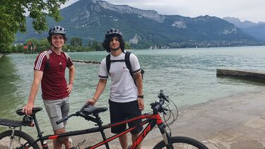 Summer school student Zarar Azak in Lyon