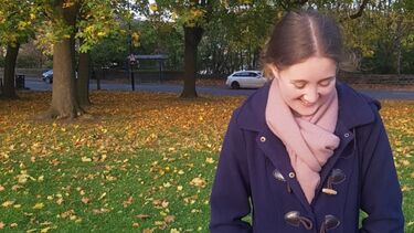 Photograph of Amelia outside during Autumn