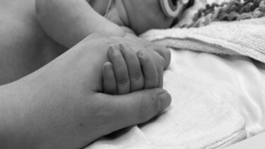 Baby with Spinal Muscular Atrophy in Hospital