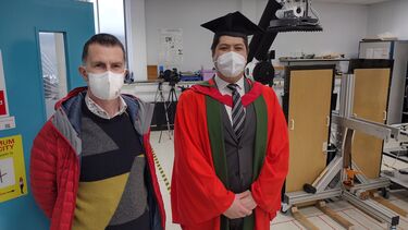 Image of Sergio and Eddie in the mmWave Facility