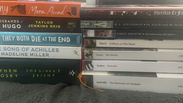 A stack of books