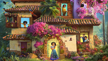 The promotional poster for the movie Encanto