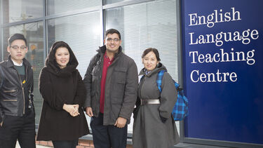 Students outside the ELTC