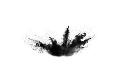 Black cloud of smoke from explosion