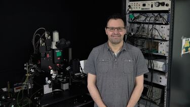 Professor Walter Marcotti in his lab
