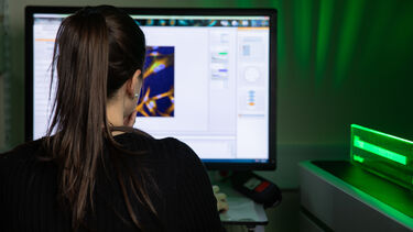 Researcher running drug screen in Sheffield lab