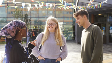 Students outside the union 