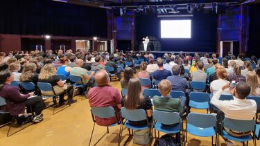 Biosciences summer symposium photo of the audience
