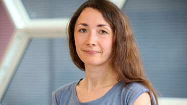 Tatyana Shelkovnikova stood in the Sheffield Institute for Translational Neuroscience (SITraN)