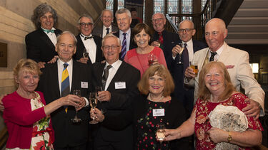 A group of alumni attending the Annual Alumni Reunion 2019 inside Firth Court