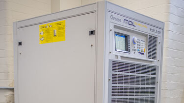 Photo of a 30kVA Chroma Regenerative Grid Simulator