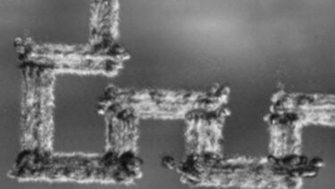 Image of metasurface magnified