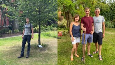 Mike Edwardson's 60 mile hike for the Richard Pover Endowment Fund