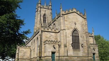 Image of a church that is now used by the university