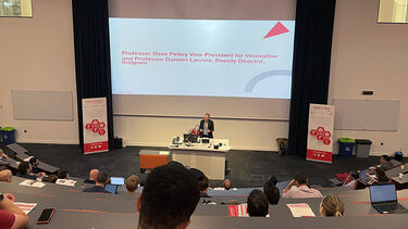 Professor Dave Petley gives closing remarks at Insigneo Showcase 2022.