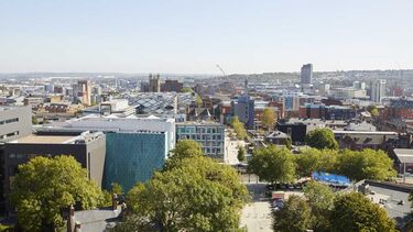 Ariel view of Sheffield