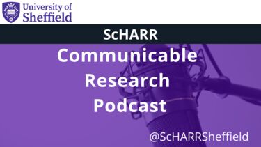 ScHARR Communicable Research Podcast logo