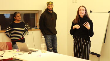 PhD students present their work