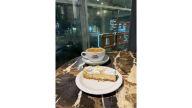 Owen's order at Caffe Nero.