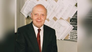 Professor Geoffrey Greenwood smiling to the camera