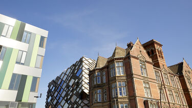 The skyline of Jessop West, The Diamond and the Jessop building