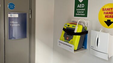 The Royal Exchange Building defibrillator location