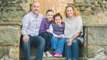 Robbie, 9, and his family