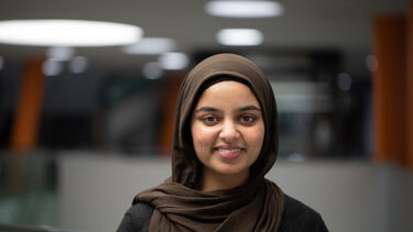 Scholarship student Safa