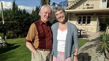 2015 - Together Roger and Dorothy enjoy a well earned ‘rest on the Med’ following ’Magna Carta Festival’ exertions in Cartmel Priory