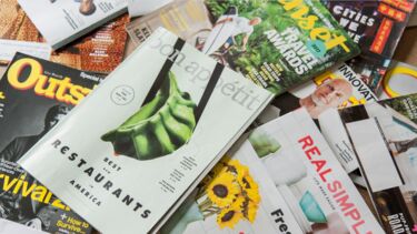 A stack of magazines