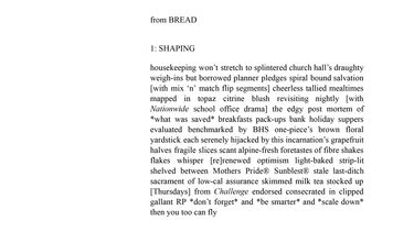 Shaping. A poem by Alison Moore.