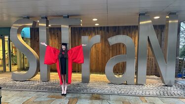 Amy on graduation day