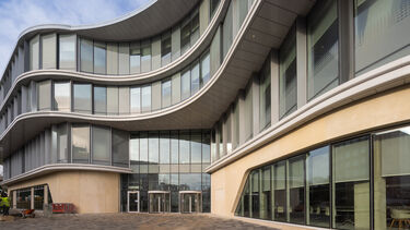 The Wave - external shot of the Faculty of Social Sciences building Feb 2023