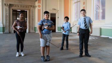 Group of young musicians at Harmony Works