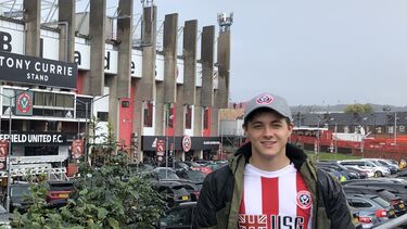 Jonathan Wright outside Bramall Lane football stadium