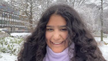 Photo of Laila in the snow