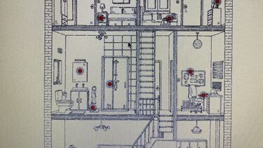 An image of a SMART home with various technologies